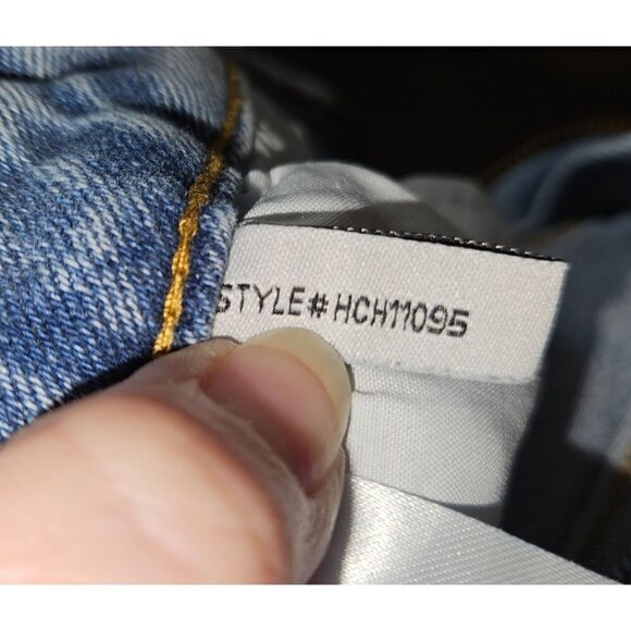 SKINNY FRIES DENIM Jeans Womens Jr Sz 9 Retro 80s 90s Color Block Streetwear NEW - Picture 10 of 10